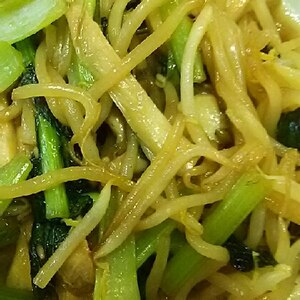 【簡単×超旨】小松菜とえのきの焼肉炒め